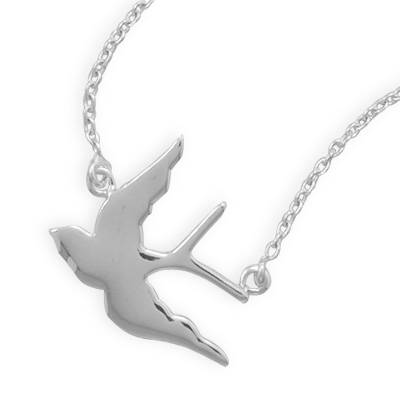 17\" Soaring Swallow Necklace