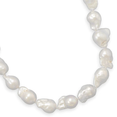 18\" AB Quality Baroque Pearl Necklace