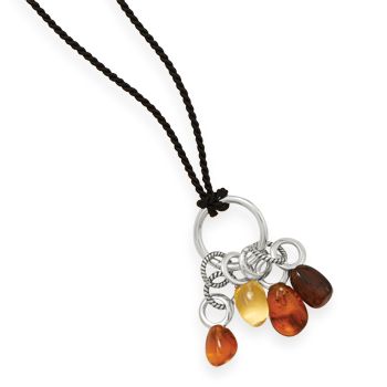 30\" Cord Necklace with Baltic Amber