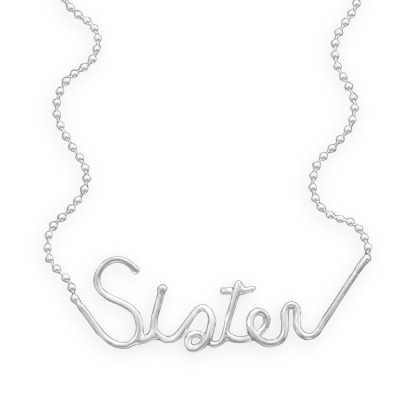 18\" \"Sister\" Necklace