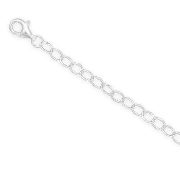 22\" Dapped Cable Chain Necklace (3.5mm)