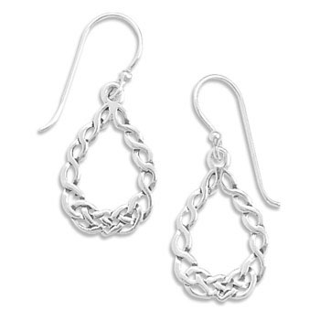 Braid Design French Wire Earrings