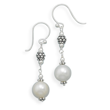 Cultured Freshwater Pearl Drop Earrings