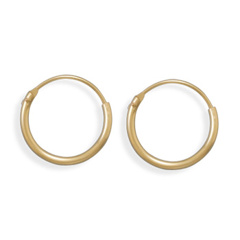 12/20 Gold Filled 1mm x 16mm Hoops