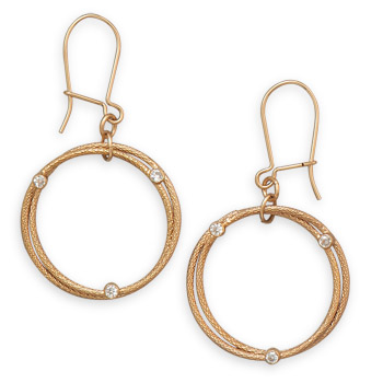 12/20 Gold Filled Double Circle Design Earrings