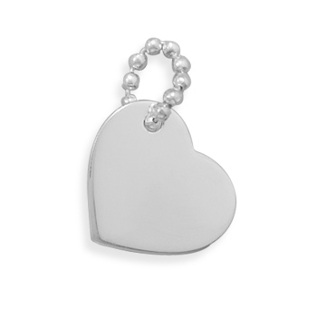 Heart Pendant with Bead Chain