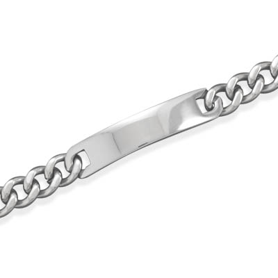 8\" Stainless Steel ID Bracelet with Magnets