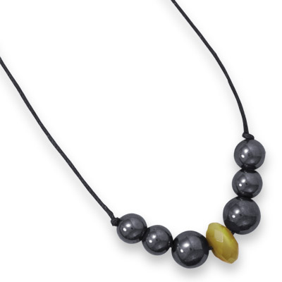 22\" Fashion Necklace with Hematite