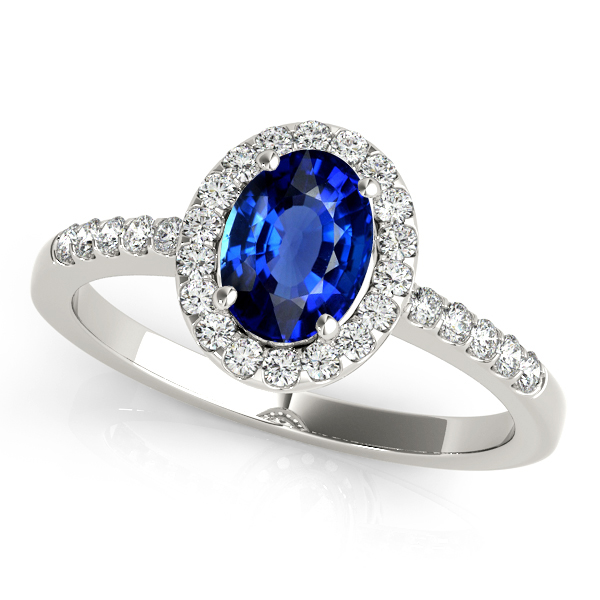 Fine Oval Sapphire Engagement Ring