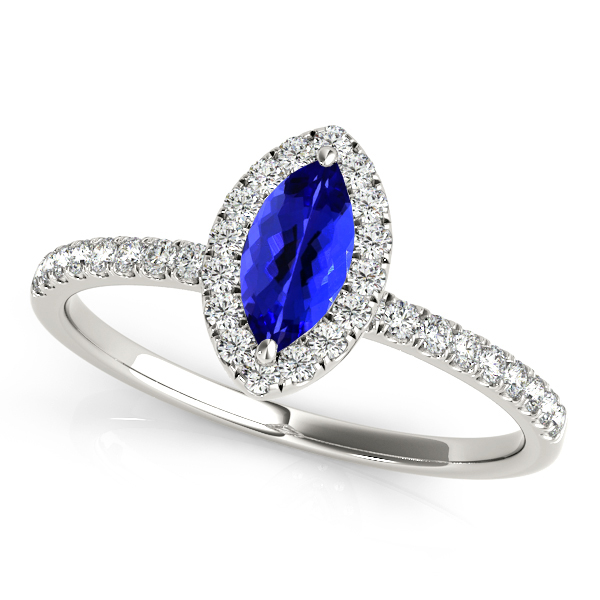 Classic Marquise Tanzanite Engagement Ring